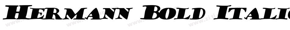 Hermann Bold Italic字体转换